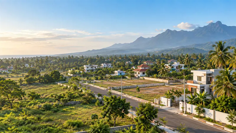 Green Kanyakumari district landscape near the Western Ghats